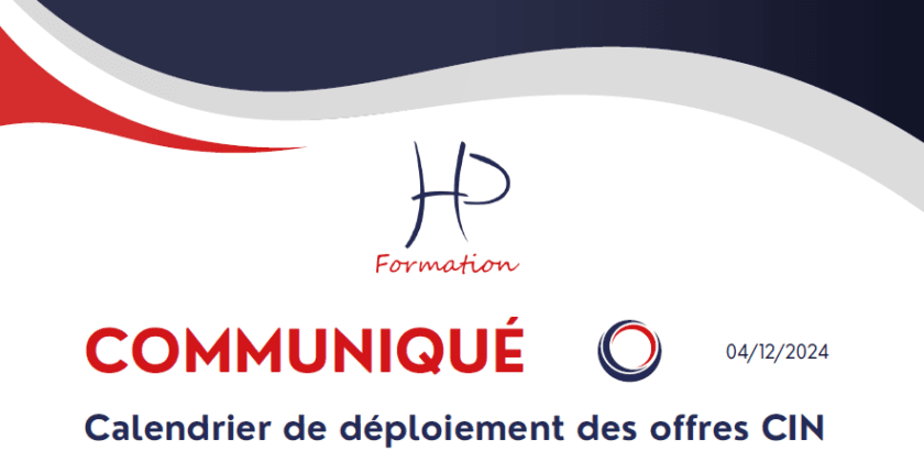 COMMUNIQUE – Formations CIN